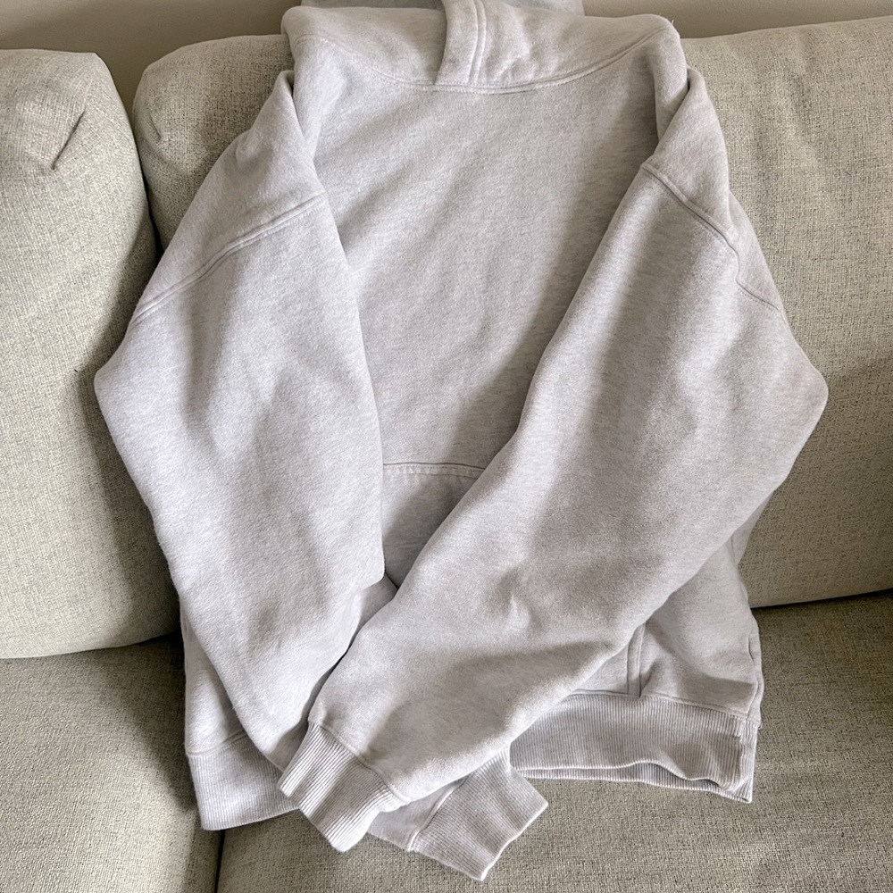 Heather grey TNA hoodie, size XS